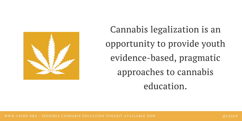 What we mean by ‘sensible’ cannabis education